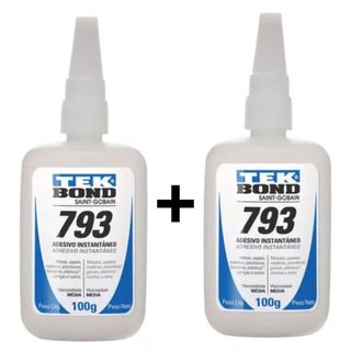 Kit 2 Cola Instantânea TekBond 793 - 20g Super Bond Transparente