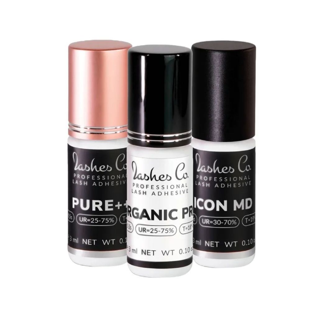 Cola Adesivo Lashes Co Pure++, Organic Pro, Icon MD 3ml e 5ml Extensão de Cilios