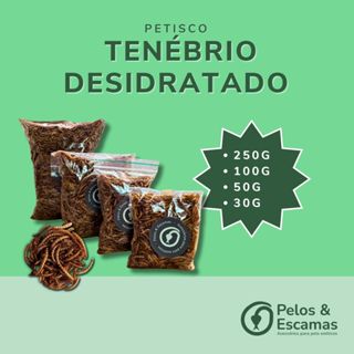 Tenébrio Desidratado (Petisco para roedores, hamster, aves e répteis) em Oferta na Shopee