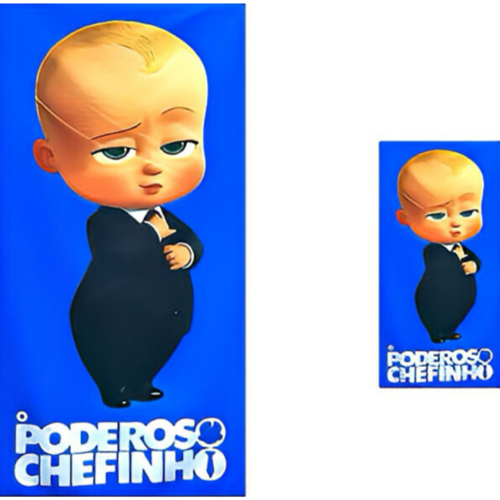 Toalha de Banho Poderoso Chefinho - Kit Toalha de Banho + Rosto  infantil felpuda Poderoso Chefinho