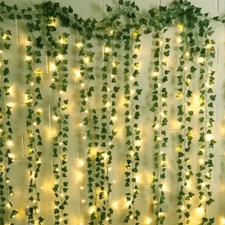 210 cm corrente folhas verde artificial corrente era decoracao de casa´/natal Decoração de destade casamento pendurada em Oferta na Shopee