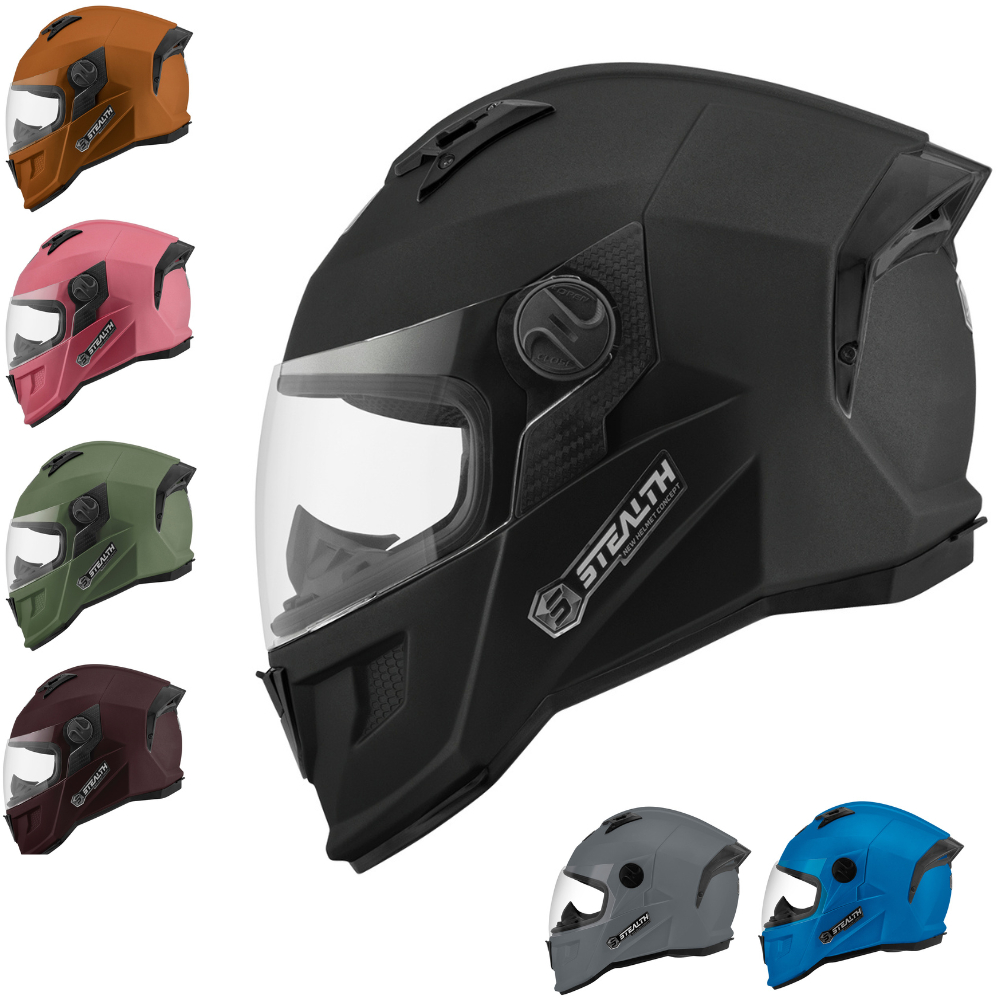 Capacete Fechado Masculino e Feminino Pro Tork Stealth Solid Fosco Com Viseira Cristal Novo Lançamento - Spare Parts and Accessories for Vehicles