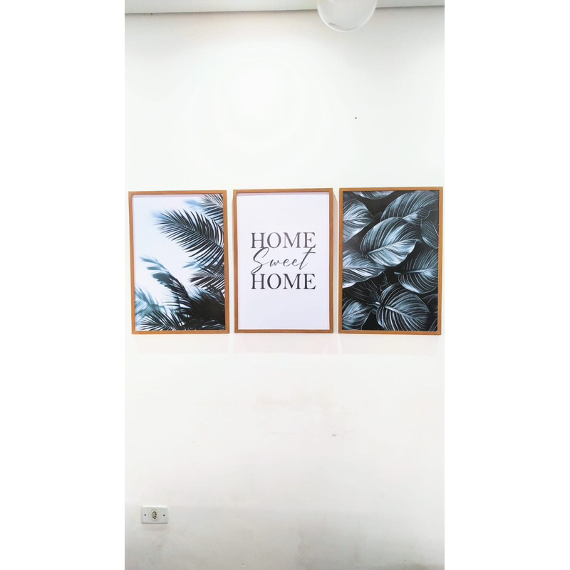 Quadro TRIO HOME SWEET HOME 40x60 Quadro Resina sala