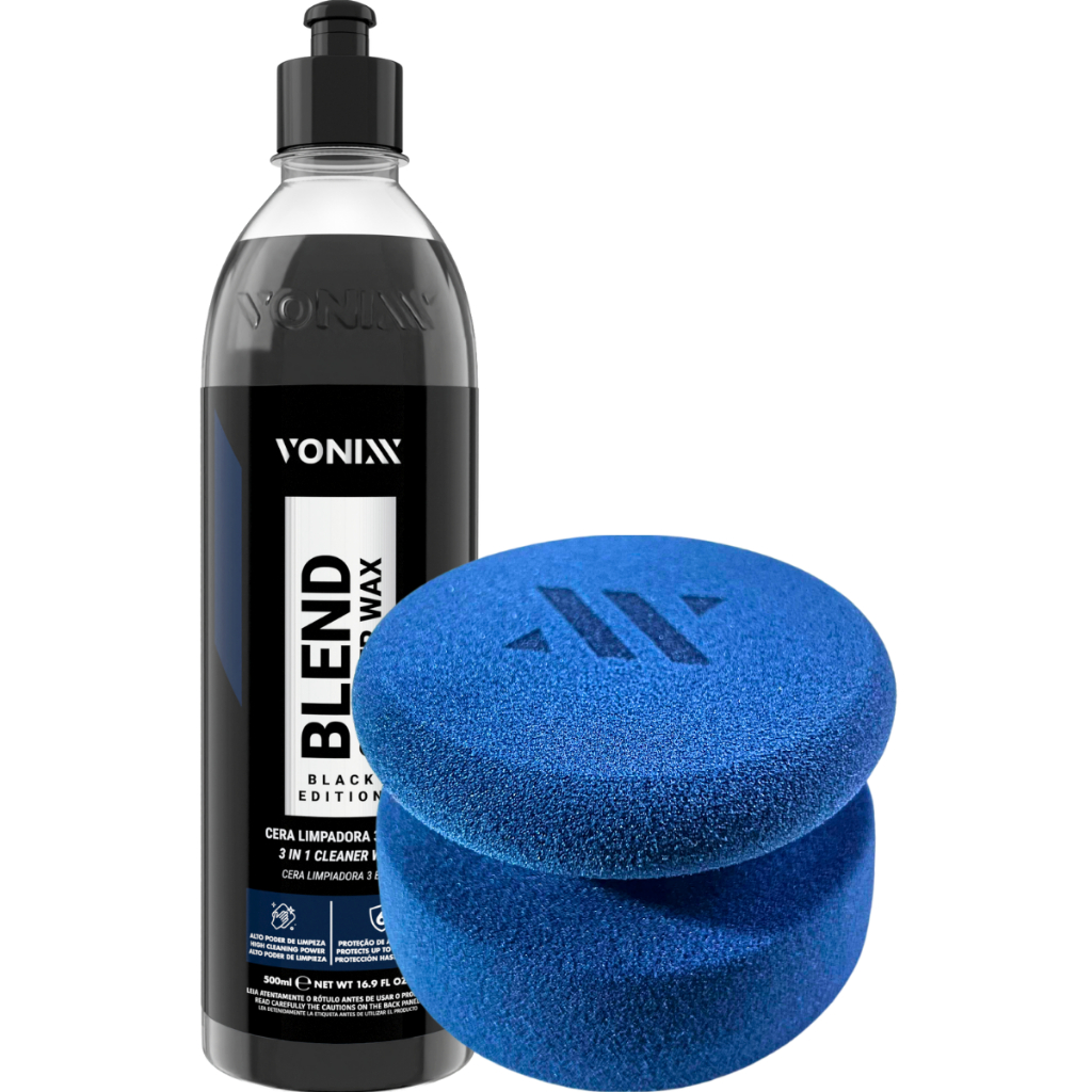 Blend Cleaner Wax Black Cera Tira Riscos Aplicador Anatômico - Spare Parts and Accessories for Vehicles