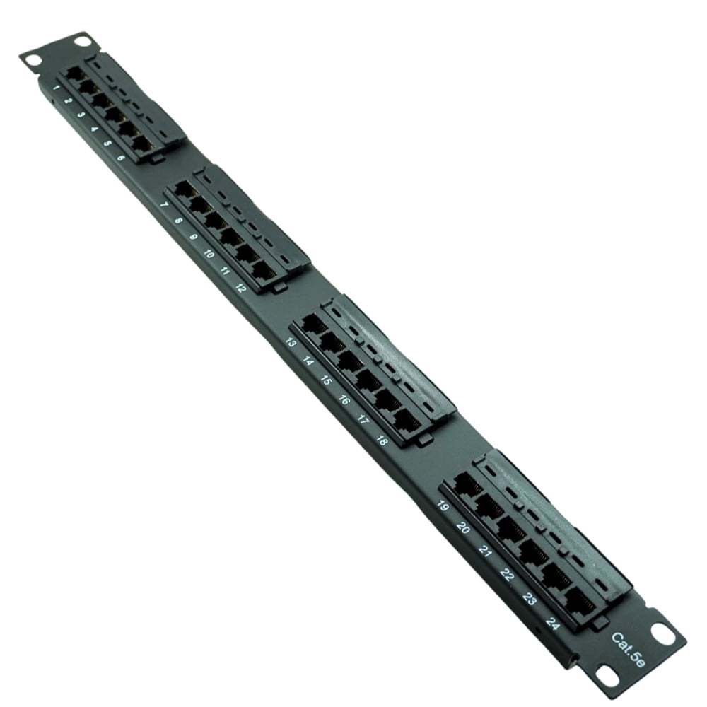 PATCH PANEL 24 PORTAS CAT5E GIGABIT