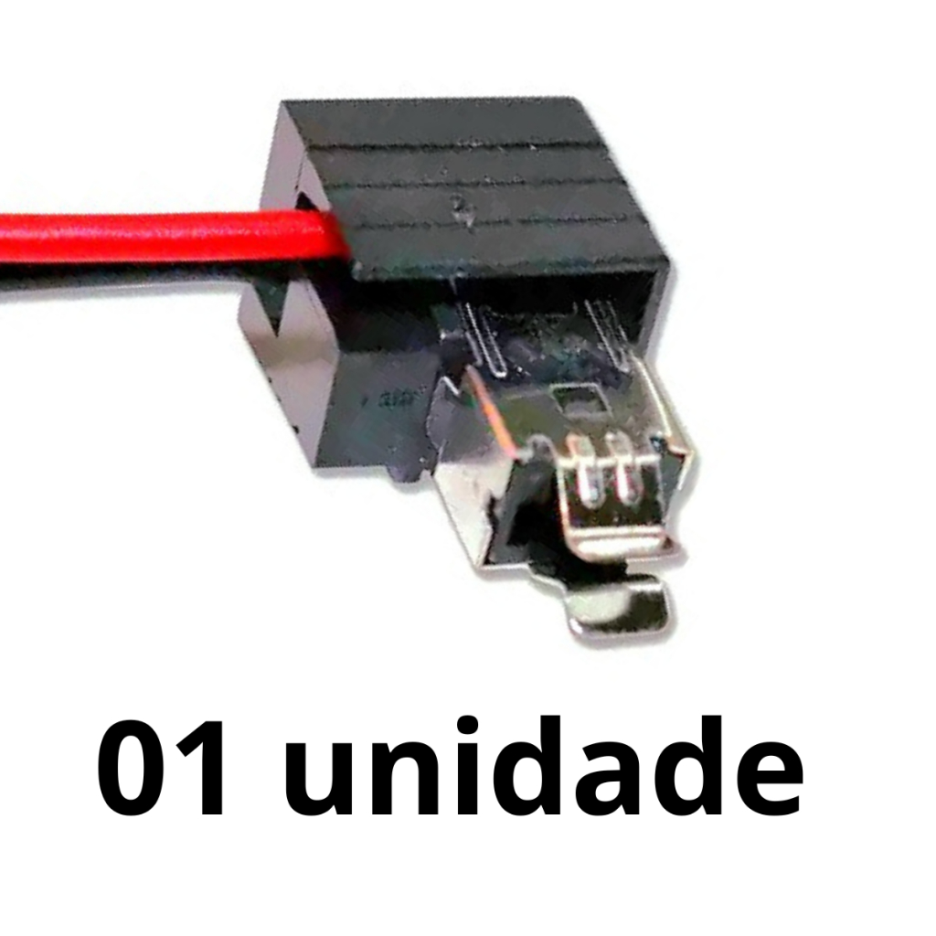 SOQUETE H1 LAMPADA FAROL CONECTOR AUTOMOTIVO FEMEÁ COM ATERRAMENTO CARRO MOTO
