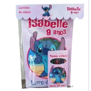 Kit Livrinho de Colorir Stitch