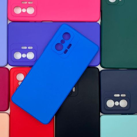 Capa para Xiaomi Mi 11T Pro Silicone com Proteção de Câmera Interior Aveludado Macia TPU Premium