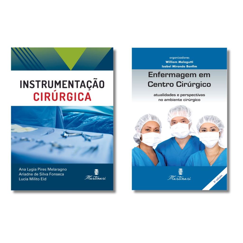 Kit de livros de instrumentação - Instrumentação Cirúrgica e Enfermagem em Centro Cirúrgico