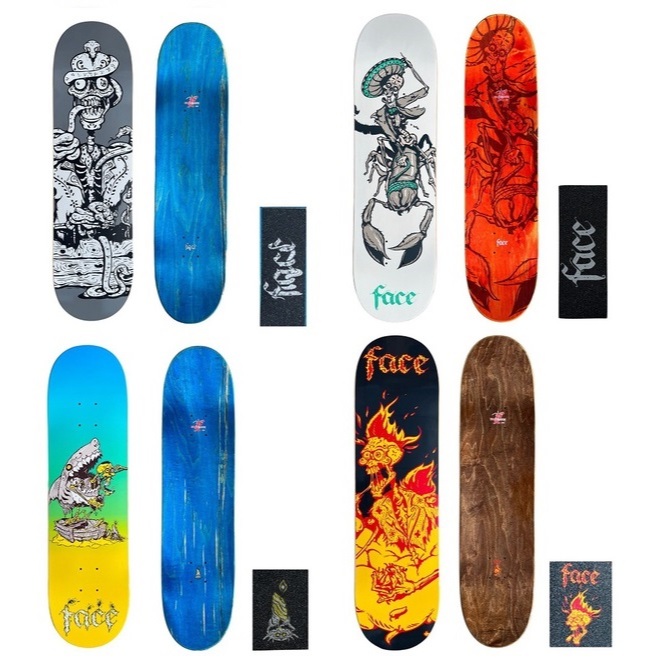 Shape Face Skate Maple Série Dia de Los Muertos 8.0 8.1 7.75 8.25 8.5 8.75 Skateboard Deck