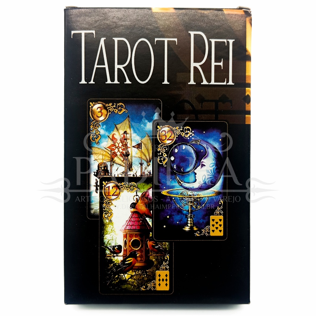 Tarot Rei Com 36 Cartas + Manual em Oferta na Shopee