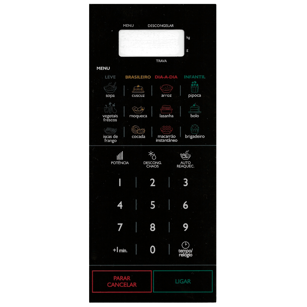 TECLADO MEMBRANA MICROONDAS NN ST 568