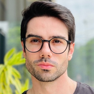 Armação masculino redondo em acetato leve pra grau em Oferta na Shopee