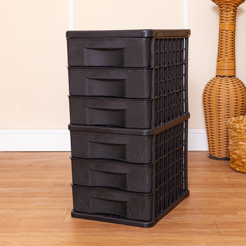 Gaveteiro Organizador De Chão Multiuso 6 Gavetas Gv-39 São Bernado em Oferta na Shopee