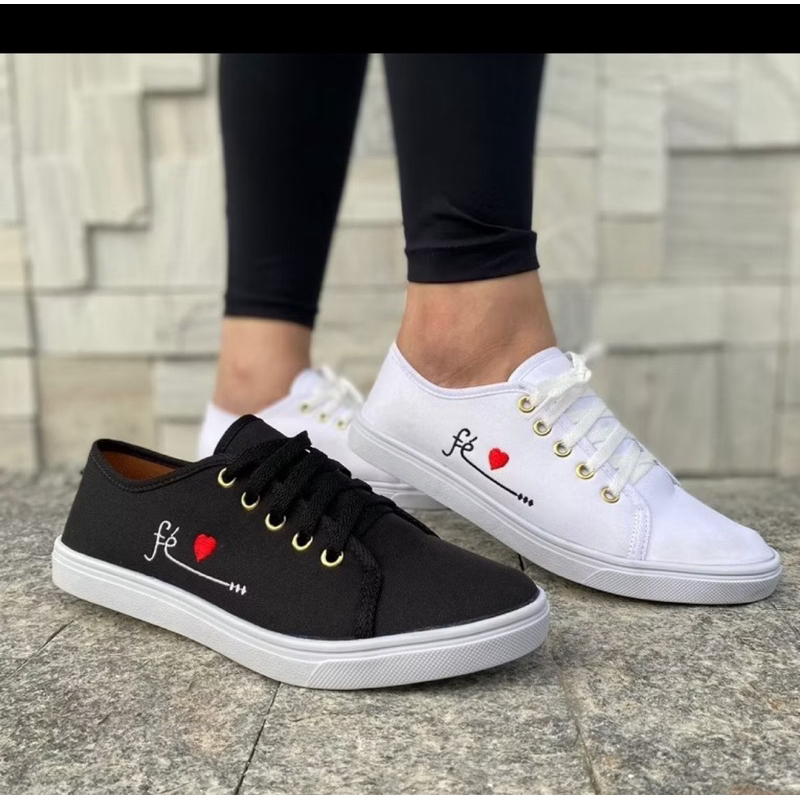 Tênis Casual Feminino Fe Leve confortável Dia dia