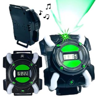 Ben 10 Relogio Omnitrix Com Luz Led E Som Aliens Brinquedo Para Crianças