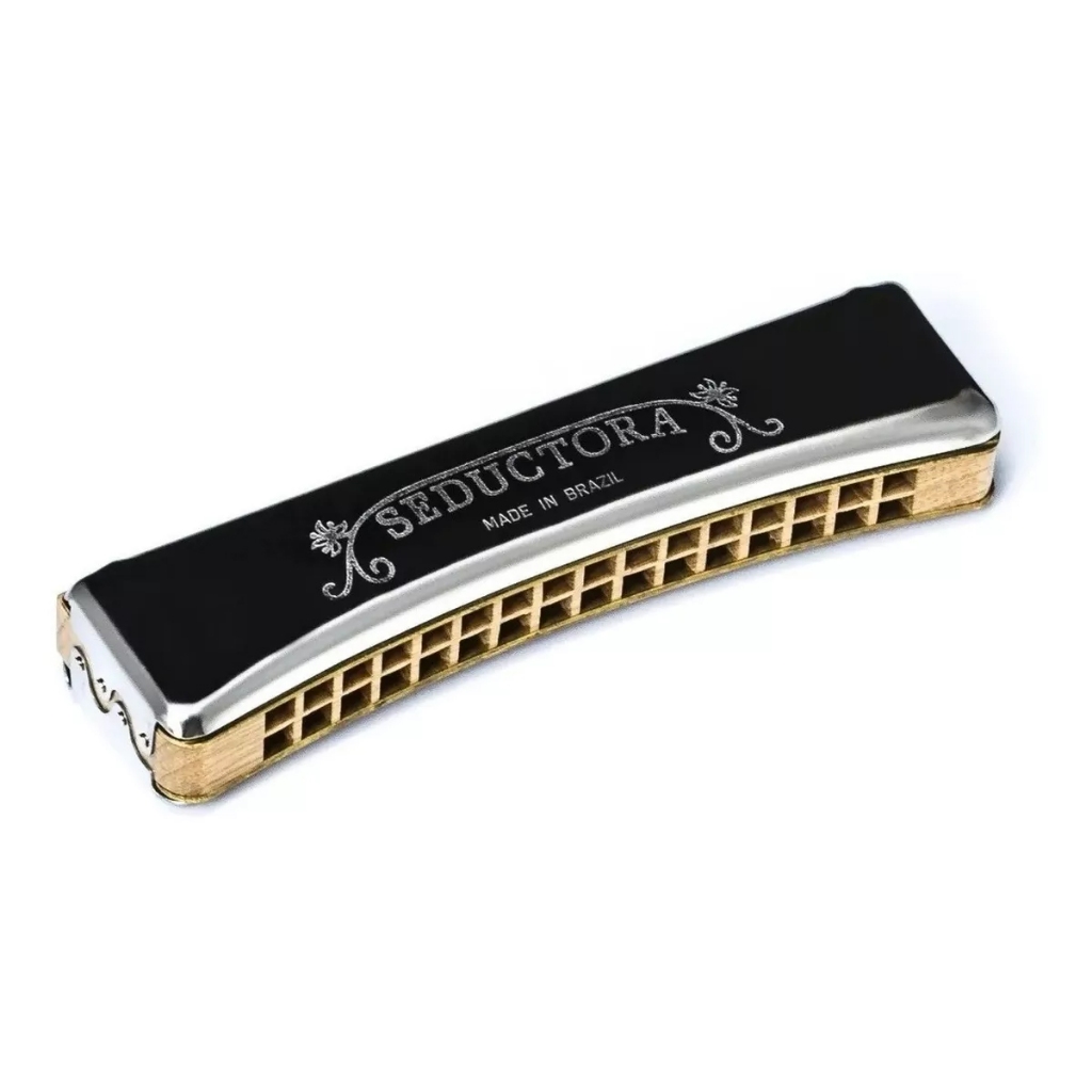 Gaita De Boca Oitavada Hering Seductora Dó C 32 Vozes 7932c - Hobbies & Collections