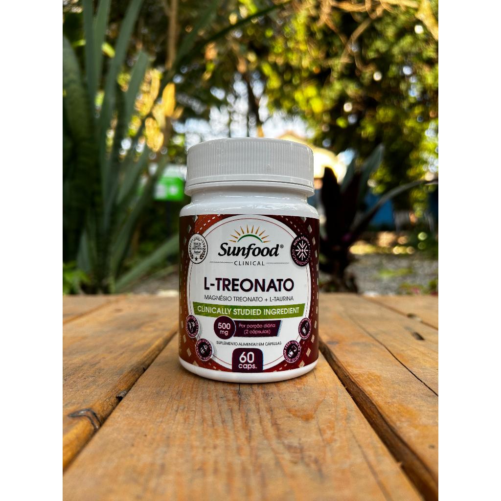 L-Treonato + L-Taurina 60 Caps 500 mg Sunfood