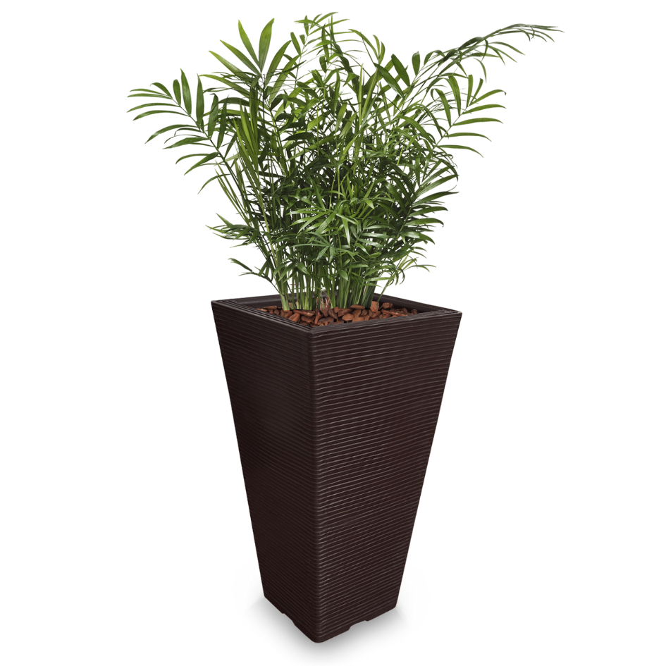 Vaso Jarro de Plantas Flores 60x38 Cm Moderno Decorativo em Resina Plastico Polietileno Q