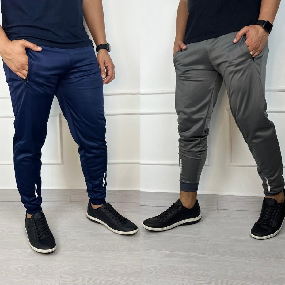 Calça Skinny Jogger Casual Dry Fit Tradicional Casual Treino Academia de Agasalho Masculino Feminino