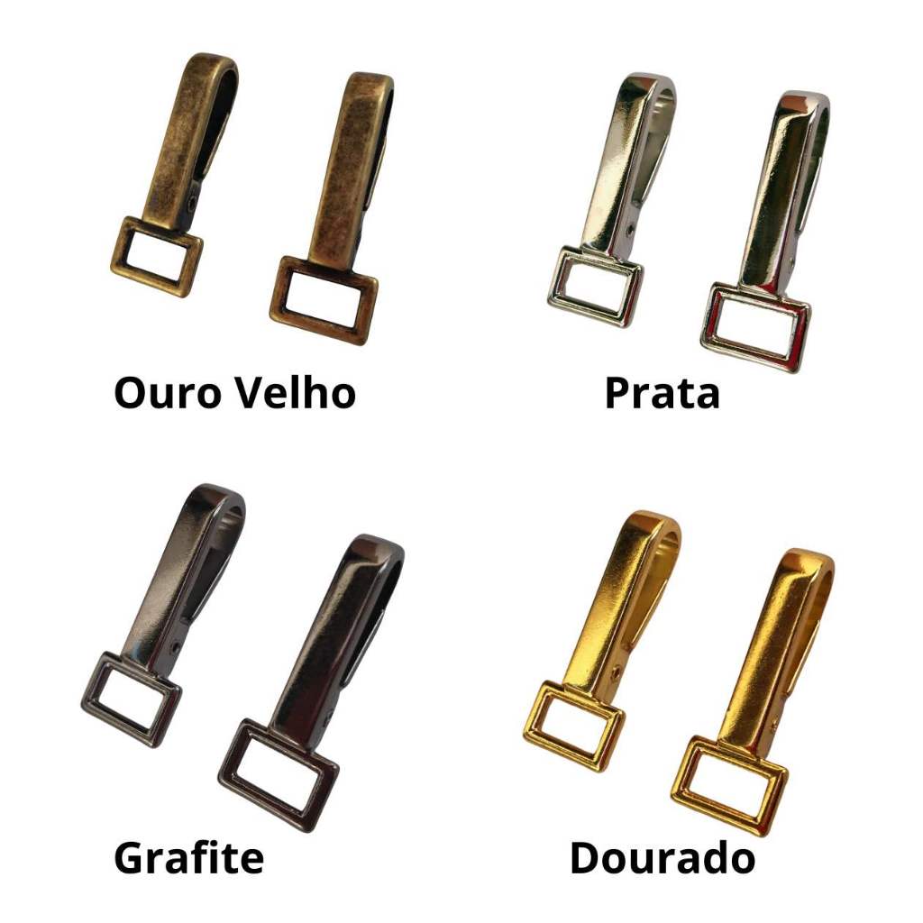 Detalhes do Kit Mosquetão Fecho 4cm - 10, 20 e 50 unidades