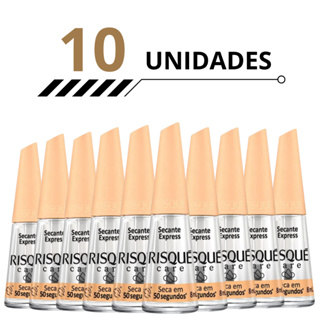 Kit 10 Esmaltes Risque Secante Express Seca Em 50 Segundos em Oferta na Shopee