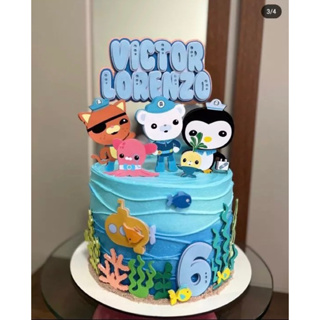 Topo de bolo octonautas 3D em Oferta na Shopee