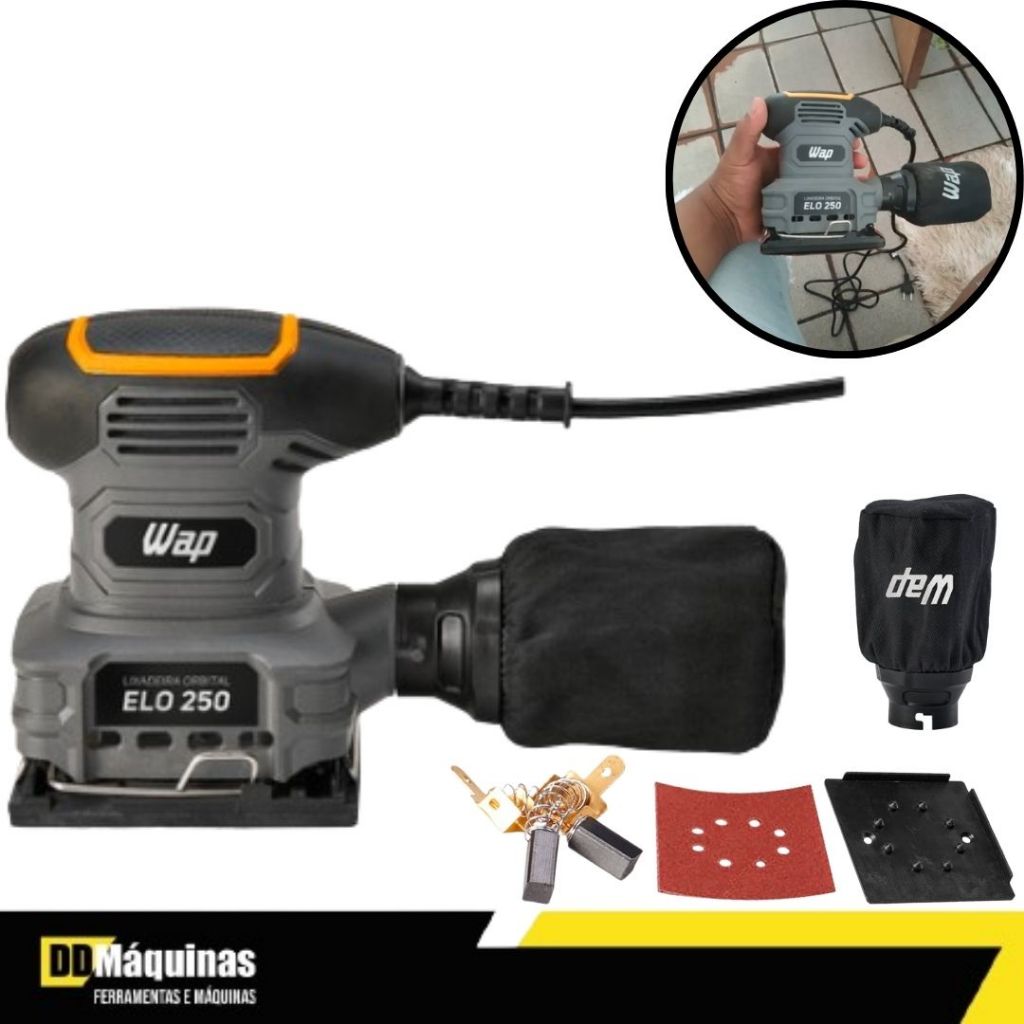 Lixadeira Orbital Elo 250 110 volts-Wap