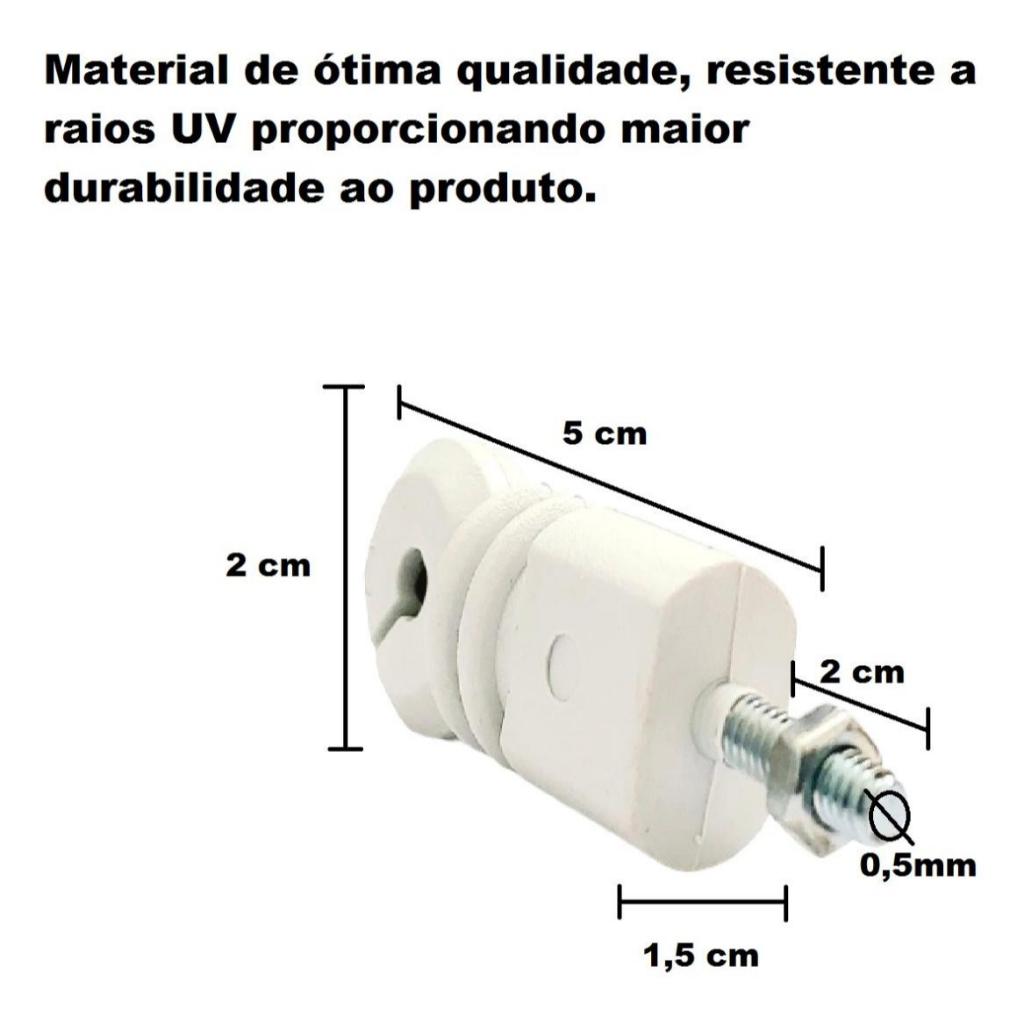 20 Isoladores Para Cercas Elétricas Residenciais — imagem 2 de 2
