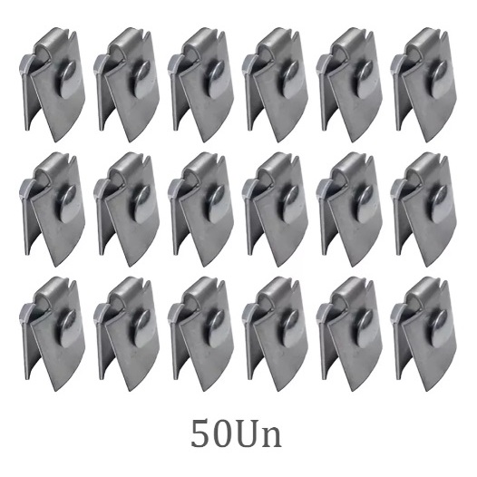 Grampo De Fixação Painéis Solo Por Baixo Viga U Gv - 50un em Oferta na Shopee