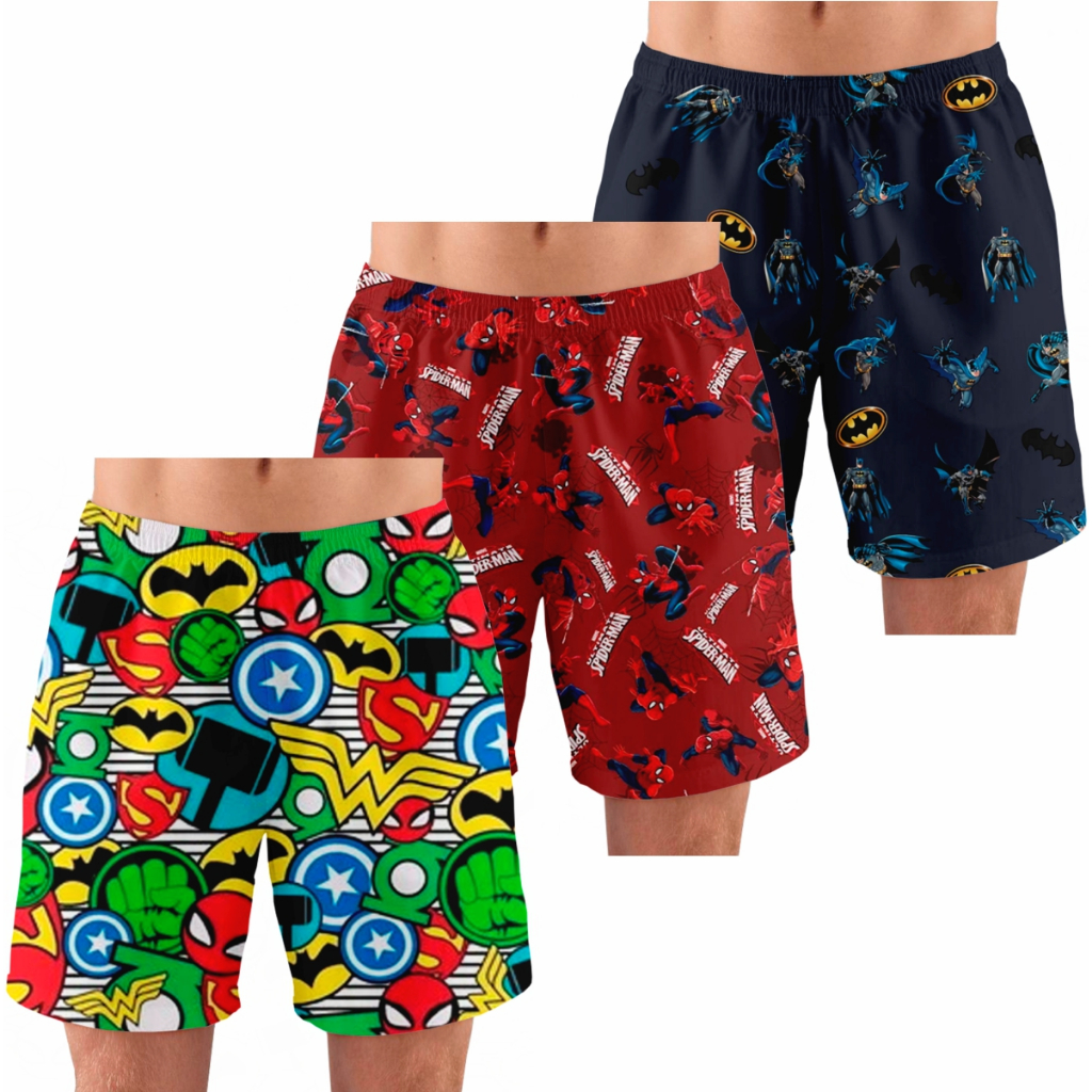 Kit de 2 Pijamas Masculino Samba Canção Short Para Dormir em Oferta na Shopee