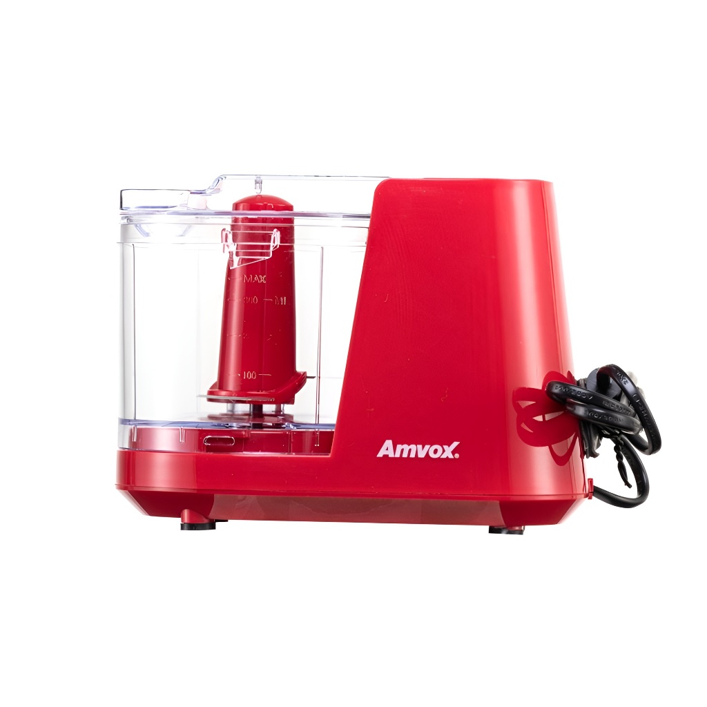 Mini Processador Elétrico Amvox APR 1001 RED 1000w em Oferta na Shopee