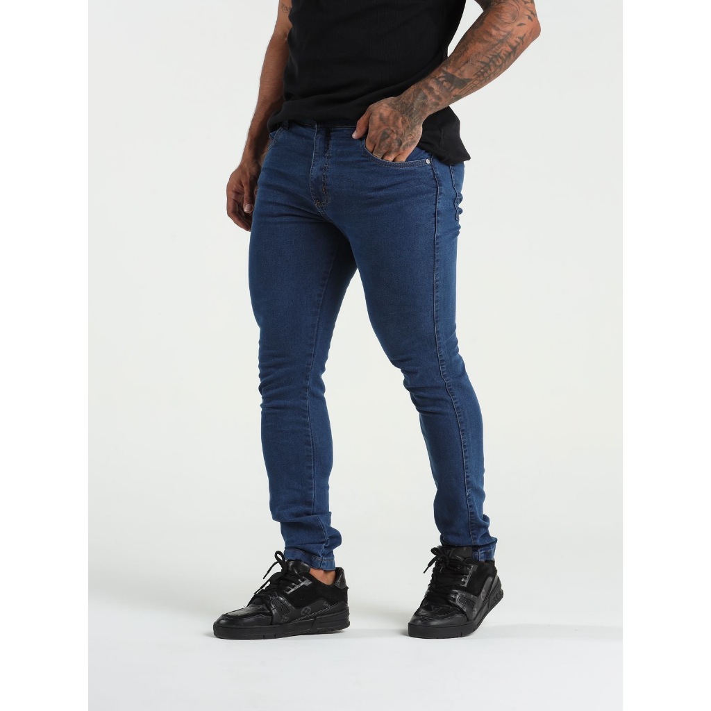 Calça Jeans Masculina Skinny Com Super Lycra Linha Premium - Men Clothes