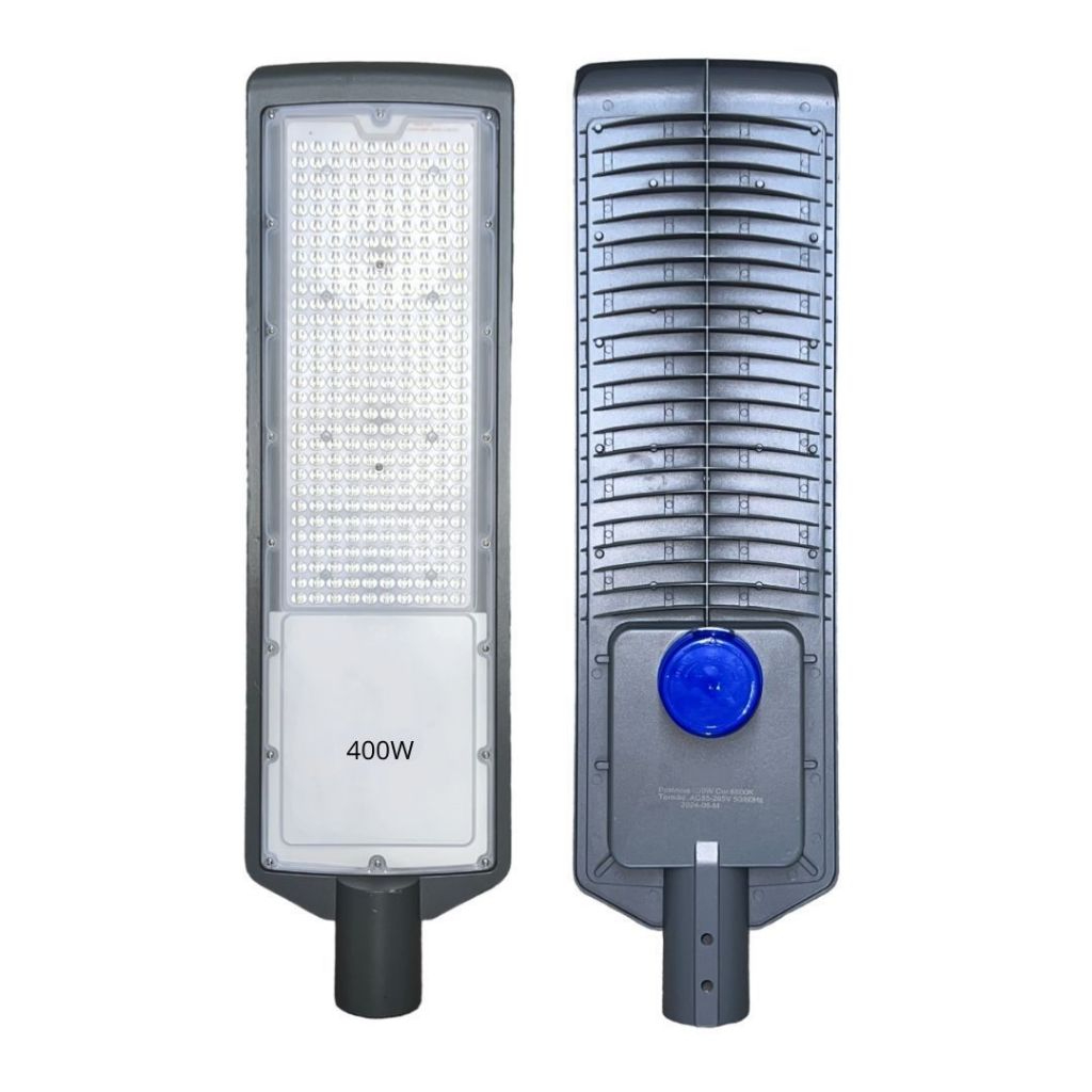 Luminária LED Pública SMD 400W Sensor Fotocelula Dia/Noite, à Prova D'água Rua, Area Externa