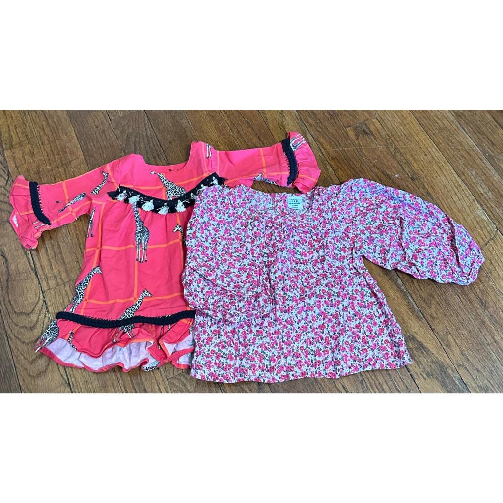 kit duas camisetas baby gap tamanho 18- 24 meses importado (desapego)