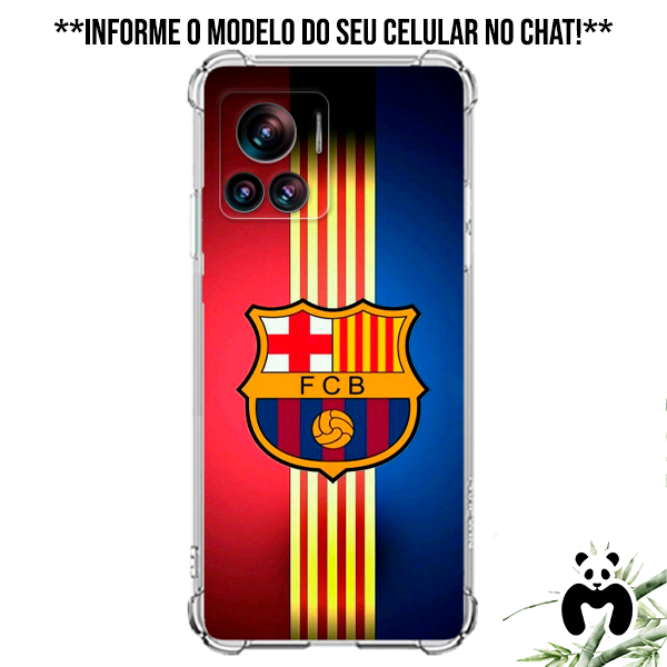 Capa Case Personalizada Inspirada Time Futebol Espanhol Barcelona Torcida Liga dos Campeões UEFA