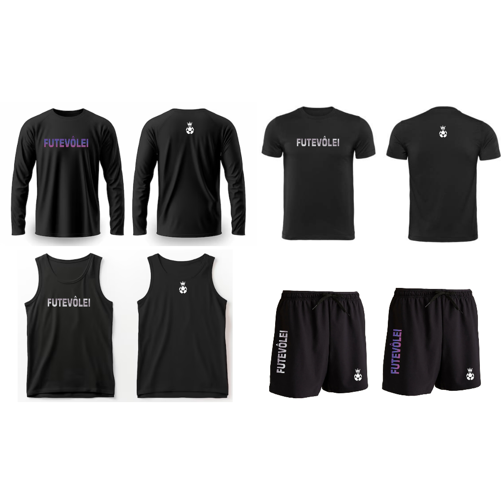 BLUSA CAMISA OU BERMUDA FUTEVÔLEI LANÇAMENTO - P M G GG G1 G2 G3