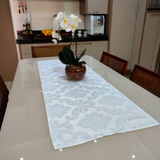 Caminho de Mesa Grande Jacquard 0,50m x 2,00m Várias Cores em Oferta na Shopee