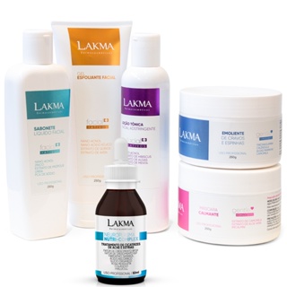 Lakma: Kit Limpeza De Pele Profunda Profissional 5 Itens + Neuroplasma Nutri Complex 50ml em Oferta na Shopee