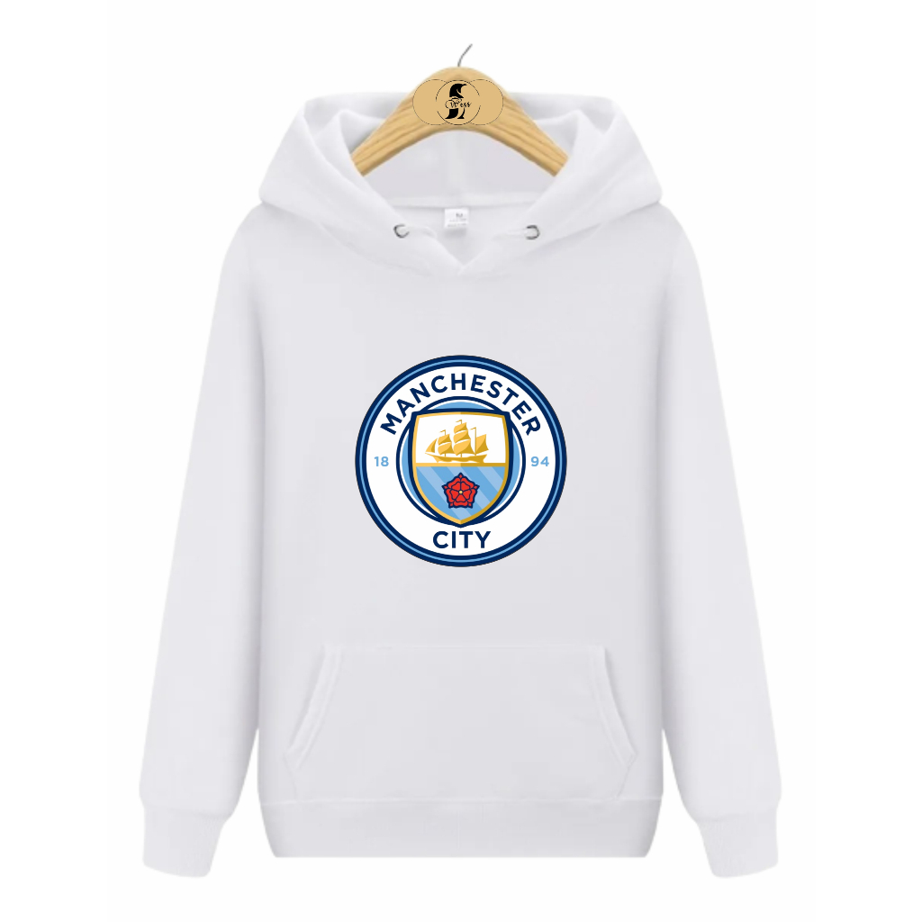 Blusa Moletom de Frio Canguru Manchester City Times Europa