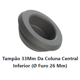 Tampão 33Mm Da Coluna Central Inferior (Ø Furo 26 Mm)• Corsa Hatch • Corsa Sedan • Corsa Wagon