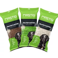 Osso Palito Flexível Sabor Bacon, Menta ou Natural Mastig 900 Gr