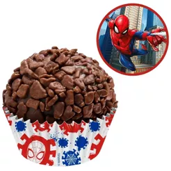 100~600 FORMINHAS NUMERO 5 SPIDER MAN FESTA HOMEM ARANHA Regina (CHOCO)