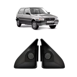 Par Acabamento Interno Retrovisor Uno Flex 2004/13 Fixo 2p