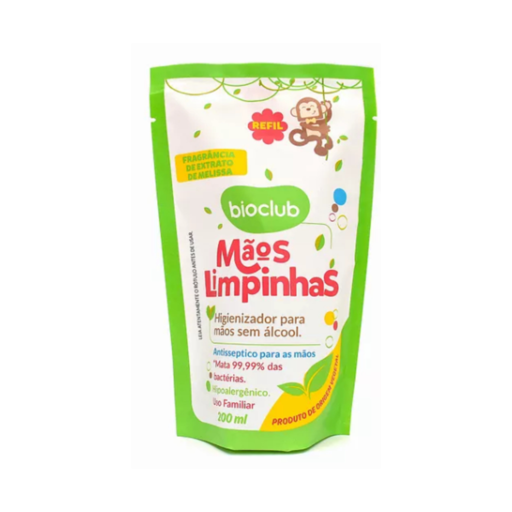 Refil Higienizador sem Álcool para Mãos Hipoalergênico BioClub