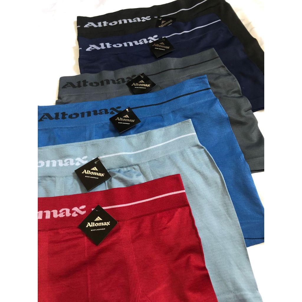 kit 10 Cueca Boxer Box Adulto Altomax Microfibra sem Costura Confortável  Lisa e Listrada Promoção Preço Baixo