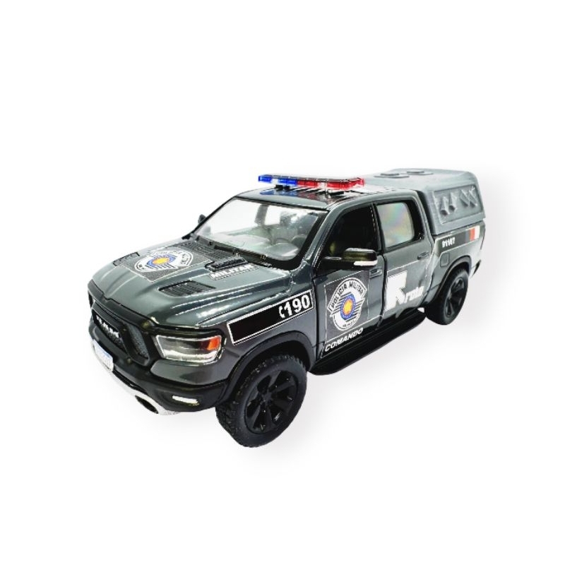 Miniatura Viatura Rota  Polícia Militar São Paulo Tático metal 13cm
