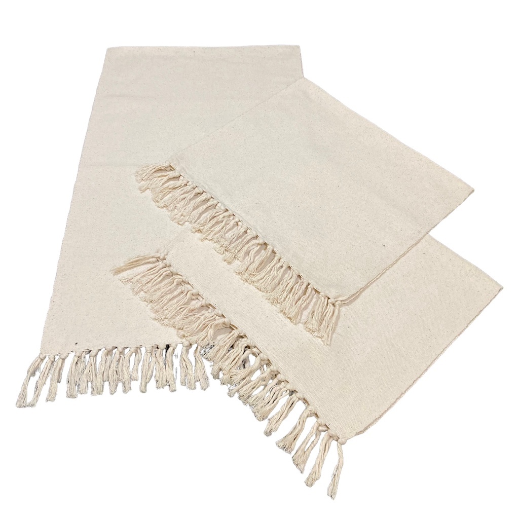 Jogo de Passadeira de Tear, Tapete de Cozinha, 3 Peças Algodão Diversas Cores