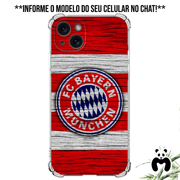 Capa Case Personalizada Inspirado Time Futebol Alemão Bayern de Munique Berni Torcida 5 Estrelas FC