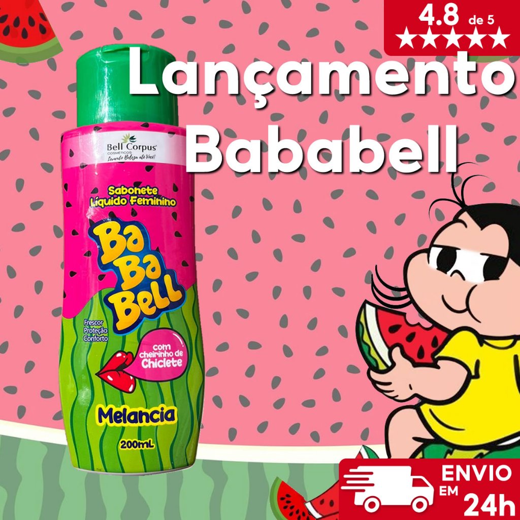 Sabonete Íntimo Liquido Feminino Melancia - Bell Corpus 200ml